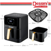 سرخ کن بدون روغن دسینی ۷ لیتر مدل DS-833