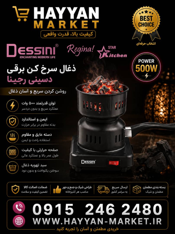 زغال سوز دسینی مدل 5901